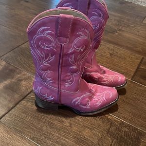 Cute pink cowboy boots